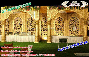 Rehari - Decoración de puesto de comida india para bodas, mostrador de venta de madera tratada, ligero, color personalizado, último diseño con temática Punjabi - Product Image 4