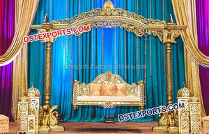 Acheter Classy Swing pour la scène de mariage Fait à la main en bois de laiton Swing Indian Wedding Swing Jhula ManufacturerUK - Product Image 3