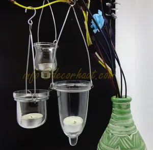 Glas Votive Houders-Opknoping Glas Votive Kandelaars Voor Bruiloft En Partij Decoratie