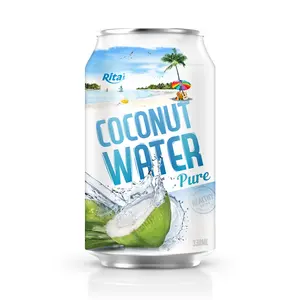100% 신선한 코코넛 물 공장 수출자 330ml 순수 코코넛 물 프리 샘플 글루텐 프리 베트남 제품 하이 퀄리티