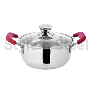 Casserole Spaghetti Premium Soft Touch Handle Casserole en acier inoxydable Ustensiles de cuisine Couscoussier Pot à pâtes en acier inoxydable - Product Image 1
