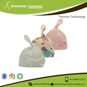 High Quality 100% Cotton Newborn Baby Beanie Hat With Private Label - Product Image 6