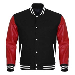 2026 meilleur Design unisexe Varsity vestes broderie personnalisée collège Baseball Letterman laine corps cuir manches haut hiver - Product Image 1