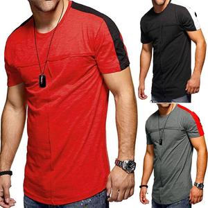เสื้อยืดแขนสั้นผ้าคอตตอนถักแบบลำลองสำหรับผู้ชายแบรนด์แฟชันใหม่สำหรับฤดูร้อน - Product Image 6