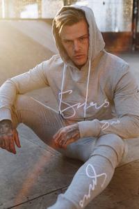 Sudaderas con capucha personalizadas para hombre, alta calidad, en blanco, para gimnasio - Product Image 4