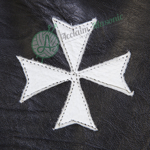 Gantelettes croisées en cuir véritable, chevaliers de morgan en cuir véritable, mascotte blanche - Product Image 4