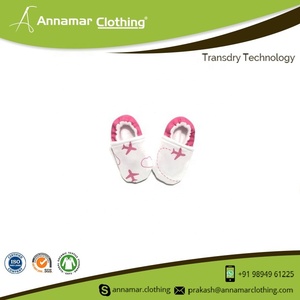 Chaussons pour bébé en tissu 100% coton, pantoufles pour nouveau-né, certifié CPSC, prix d'usine, vente en gros - Product Image 4