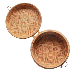 Big <b>Round</b> Rattan Storage Box From Vietnam - Product Image 4