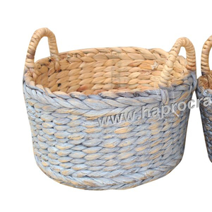 Cesta de almacenamiento de frutas ecológica Uso de cocina Logotipo impreso y colores de alimentos Material de bambú y tela en caja - Product Image 2