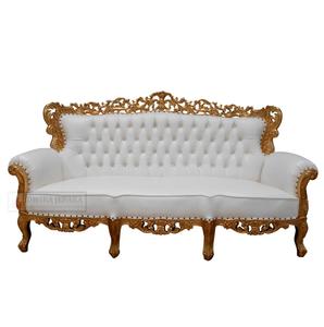 Juego de Sofás Clásico Barroco Dorado para Sala de Estar - Product Image 2