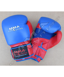 Personalizable doble correa Sparring Kickboxing Krav Maga guantes de cuero guantes de entrenamiento de boxeo con logotipo personalizado para artes marciales - Product Image 3