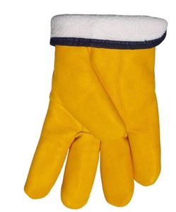 Guantes de trabajo duraderos y cálidos para invierno, guantes de seguridad de cuero de vaca, 2021 - Product Image 2