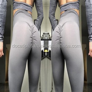 custom oem V shape high waistand <b>with</b> scrunch butt ladies tights - Product Image 2