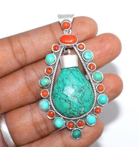 Acheter un pendentif en argent sterling massif 925 de 2 1/2 \ "de long pour bijoux cadeaux - Product Image 3