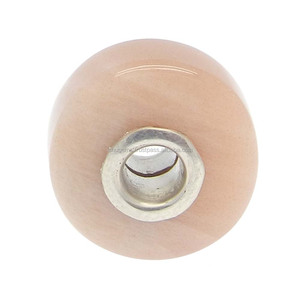 Cuentas Sueltas de Piedra Lunar Melocotón, 14x8x3.5mm, Orificio Grande, Redondas, 15.90 Quilates, con Núcleo de Plata, Color Rosa Natural, Lisas, Gemas Ishu IG8949 - Product Image 2