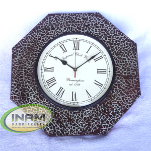 INAM'S Best Craft Reloj de pared de aspecto antiguo/Reloj de pared de madera decorativo y de diseño hecho a mano - Product Image 1