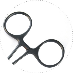 Pince à pêche à la mouche 5 pouces sculptée avec goupille, finition noire, en acier inoxydable, outils de pêche à la mouche - Product Image 3