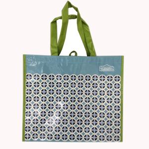 HOAHA Beauty Customized Color & Size Folding Shopping <b>Bag</b> with U-<b>Piping</b> Construction and PP Webbing Handle - Product Image 1
