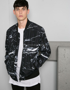Chaqueta bomber reversible de color sólido personalizada, chaqueta con cremallera y cuello levantado, chaqueta de béisbol impermeable y a prueba de viento - Product Image 4