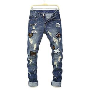 Jeans Profesionales de Estilo Informal con Logotipo Personalizado, Ideales para Uso Casual - Product Image 1