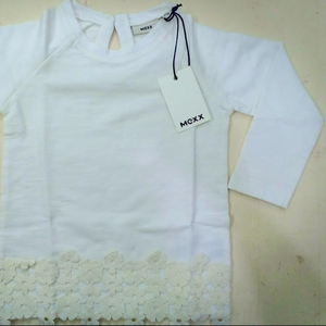 Genuino de calidad superior de la marca etiquetas nuevos niños niñas liso de manga larga de algodón camiseta de cuello redondo de Bangladesh mucho Stock - Product Image 1