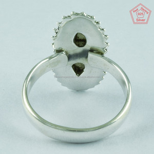 Hermosa labradorita anillo de piedras preciosas para las mujeres, anillo de Plata de Ley 925 precio por gramo, joyería hecha a mano, anillo de plata de proveedor - Product Image 4