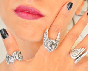 Anillo con símbolo de águila estadounidense, para hombre - Product Image 5