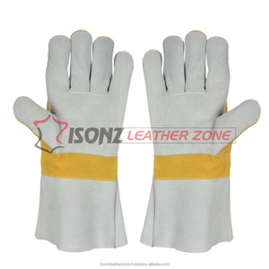 Gants de sécurité personnalisés résistants à la chaleur pour vaches Gants de soudage antidérapants et anti-coupure en cuir véritable - Product Image 2