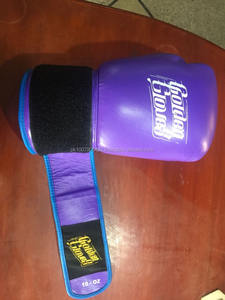 Gants de boxe professionnels en cuir de vachette avec logo personnalisé équipement d'arts martiaux personnalisable vente en gros - Product Image 4