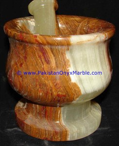 Mortier et pilon en marbre d'onyx faits à la main, pierre naturelle sculptée et polie pour la décoration de la maison, cadeaux uniques de style amour - Product Image 5