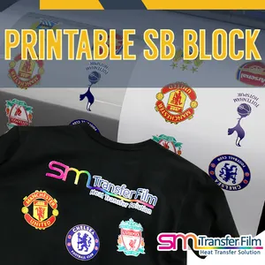 SMTF Printable Sublimation block HTV Heat Transfer Vinyl for garments and easy weeding  Assorted colors made in Korea