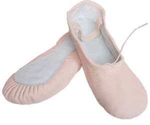 รองเท้าเต้นบัลเล่ต์หนัง,พื้นรองเท้าเต็มตัวสำหรับผู้ใหญ่และสำหรับเด็ก - Product Image 6