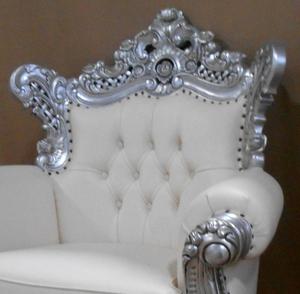 Meubles modernes en acajou, chaise à feuille d'or, Rococo, Antique, fabriqué en acajou - Product Image 5