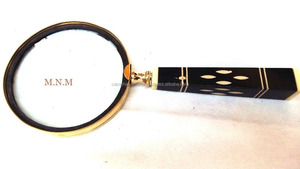 Calvin Handicraft Finition antique Loupe à main en laiton Vintage Style nautique Nouveauté Cadeau Loupe Cadeau - Product Image 4