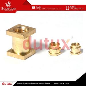 Écrous de finition polis à insert d'expansion fileté en laiton de haute qualité en gros de grande valeur des fournisseurs indiens - Product Image 4