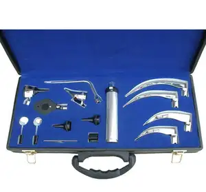 ชุดตรวจวินิจฉัยทางหู คอ จมูก ประกอบด้วย กล้องตรวจหู กล้องตรวจตา กล้องตรวจโพรงจมูก และกล้องตรวจหลอดลม พร้อมอุปกรณ์เสริมสำหรับตรวจโพรงจมูก ชุดคอมโบกล้องตรวจหลอดลมแบบแมคคินทอส - Product Image 1