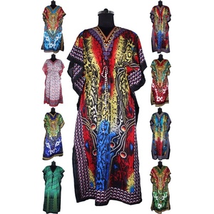 2025 New Fashion Ladies Dubai Long <b>Kaftan</b> Top Quality Hand Block Printed Floral Design <b>Kaftan</b> Free Size <b>Kaftan</b> in Color for Girl - Product Image 1