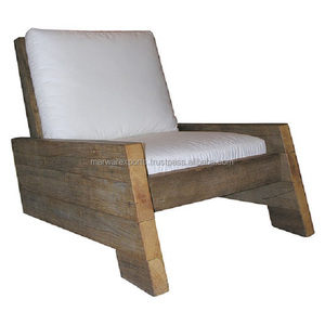 Chaise berçante en bois récupéré de style de loisirs de prix usine pour la salle à manger et le salon meubles de maison - Product Image 1