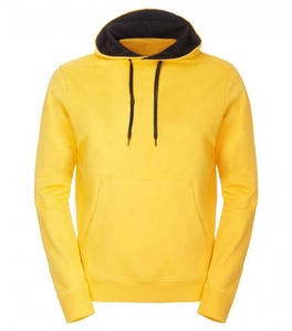 Pull à capuche en polaire à poches kangourou de couleur unie avec logo personnalisé pour l'hiver OEM personnalisé vente en gros - Product Image 4