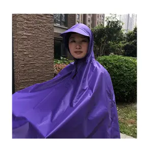 Grosir sepeda dan sepeda motor jas hujan ponco untuk orang dewasa tahan air desain poliester untuk anak laki-laki perempuan tur Aktivitas Luar Ruangan