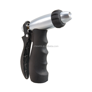 Garden Heavy Duty Zinc Alloy Adjustable Tip Variable Flow <b>Control</b> Pistol Nozzle with Soft <b>Grip</b> for Water Use 120 psi - Product Image 3
