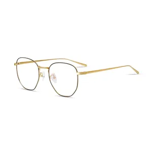 Nieuwe Model Bril Titanium Frames Titan Eyewear Bril Met Goud Zilver Zwart Kleuren Voor Mannen En Vrouwen