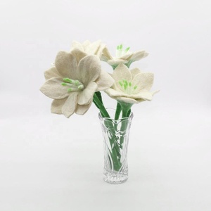 Respetuoso del medio ambiente lana NZ flores de fieltro regalos para el hogar y festiva Decoración recuerdo la artesanía de mano Nepal-fieltro mujeres artesanos - Product Image 2