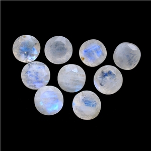 Bleu Feu Arc-En-Ciel Pierre De Lune Toute Forme Pierres Précieuses À Facettes - Product Image 2