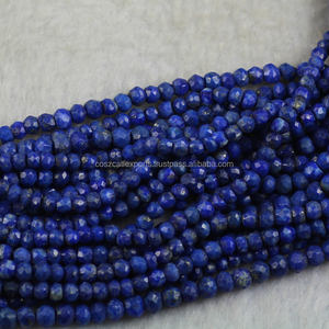 Cristaux de Lapis Lazuli Naturels Guérison Perles de Pierres Précieuses Bleues Rondes à Facettes pour la Fabrication de Bijoux Disponibles en Tailles de 4mm 6mm 8mm - Product Image 3