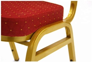Red Aluminium Banquet Chair - Product Image 2