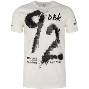 Chứng Nhận Hữu Cơ Cotton T-Shirt 0-Cổ Ngắn Tay Áo Tập Thể Dục Quần Áo Vòng Spun Chải Kỹ Logo Trên Phía Trước Dệt Kim Vải Made Ấn Độ - Product Image 5