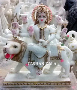 Durga Maa Marble Statue - Product Image 1