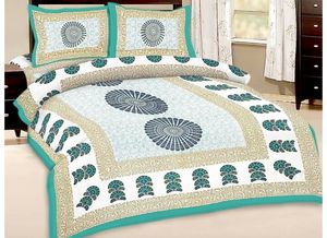 Ombre Mandala Animal imprimé coton drap de lit literie reine King Size doux décor à la maison belle à la main par des expéditeurs indiens - Product Image 4
