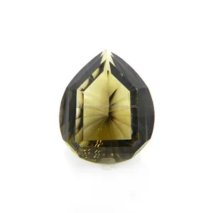 Natural smoky quartz 28x24mm pear 50.60 cts natural gemstone with good quality